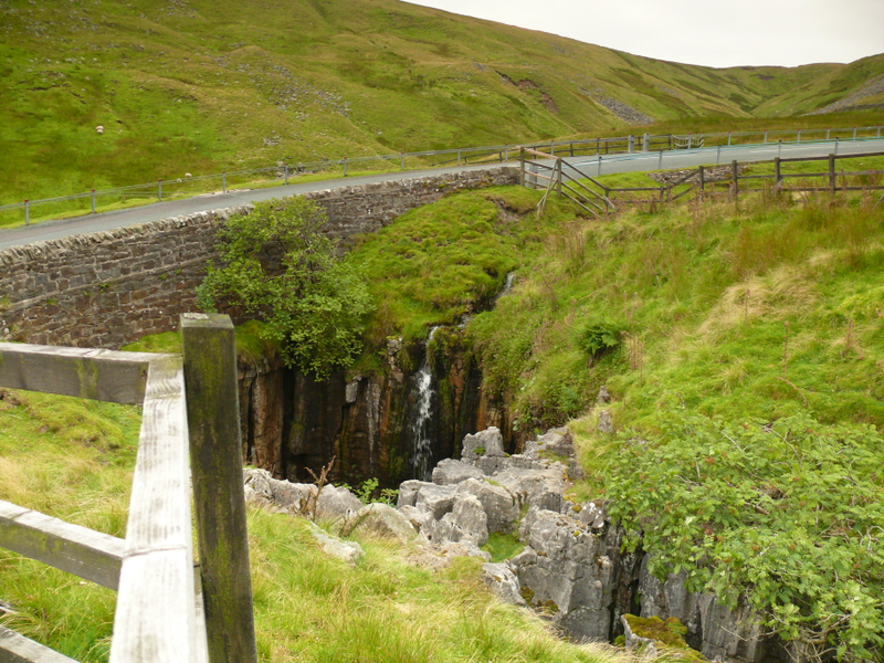 The Buttertubs themselves - called because when tradesmen used to travel over the pass, they would lower their butter into these crevasses to keep them cool as they rested.